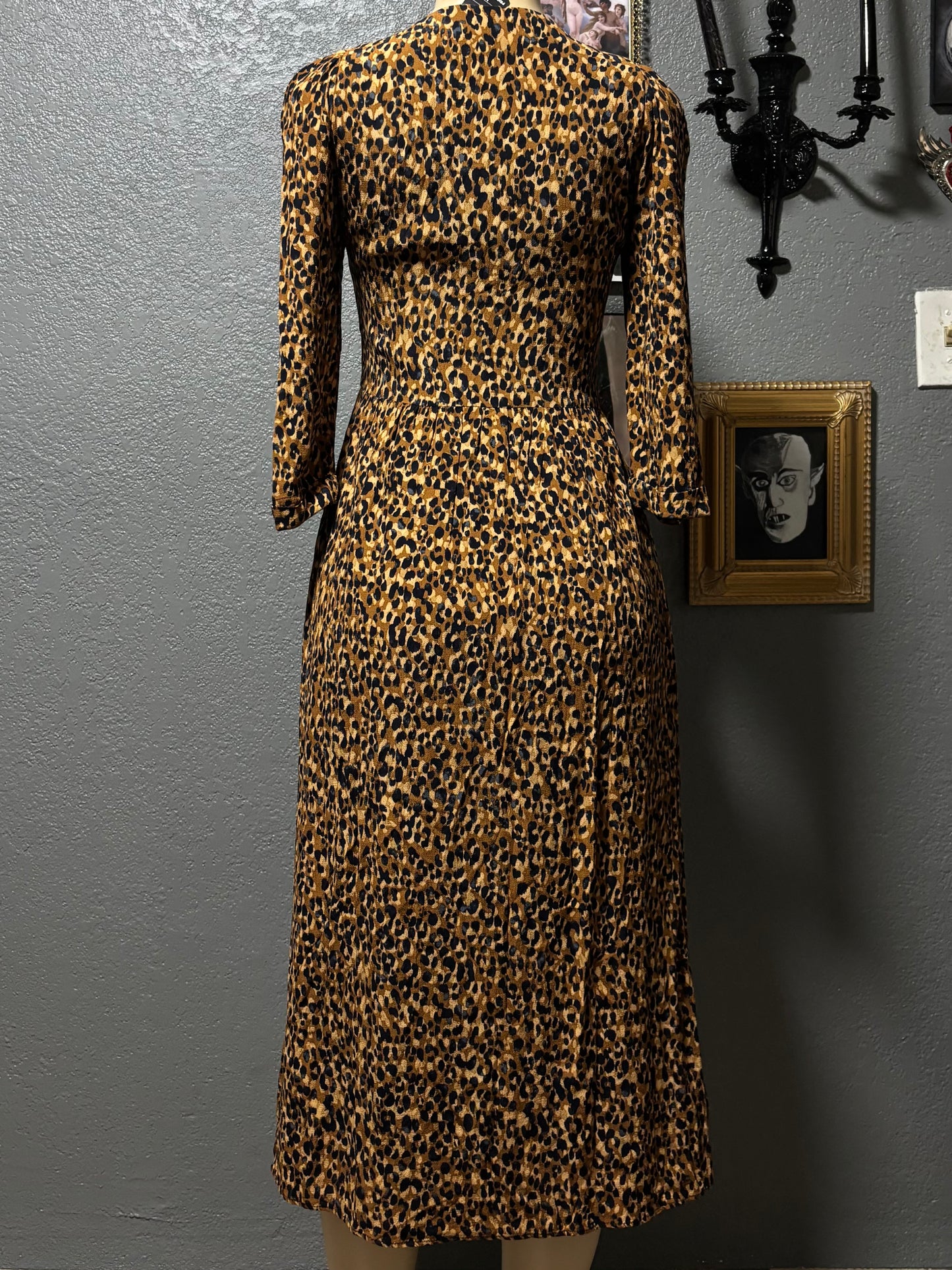 Leopard Print Dress XS