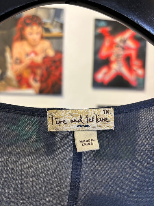 Live & Let Live Blouse ( 1X )