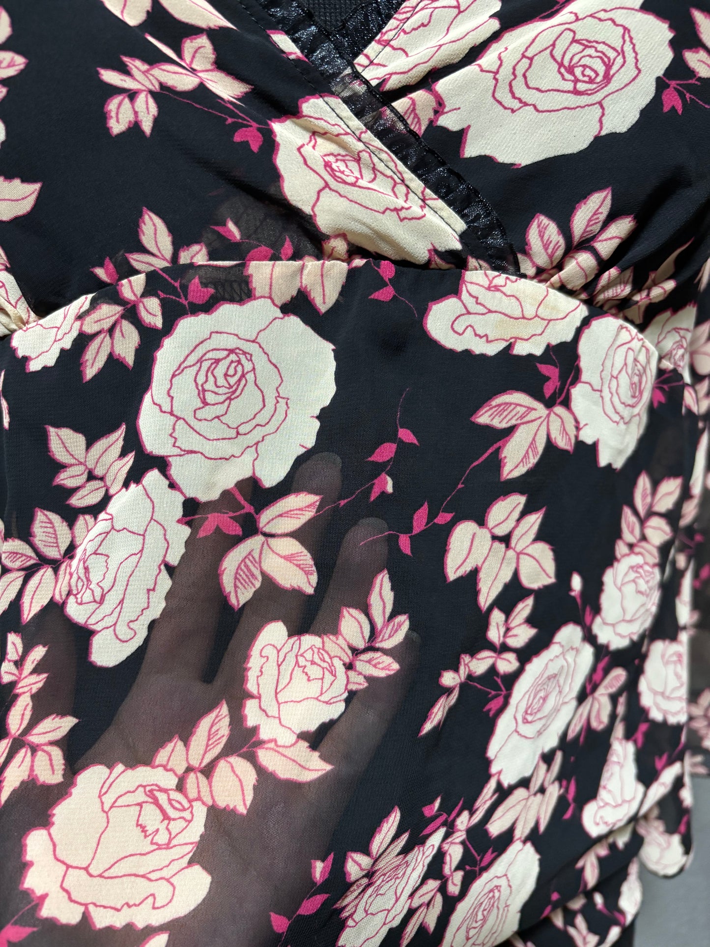 Rose Babydoll Blouse S