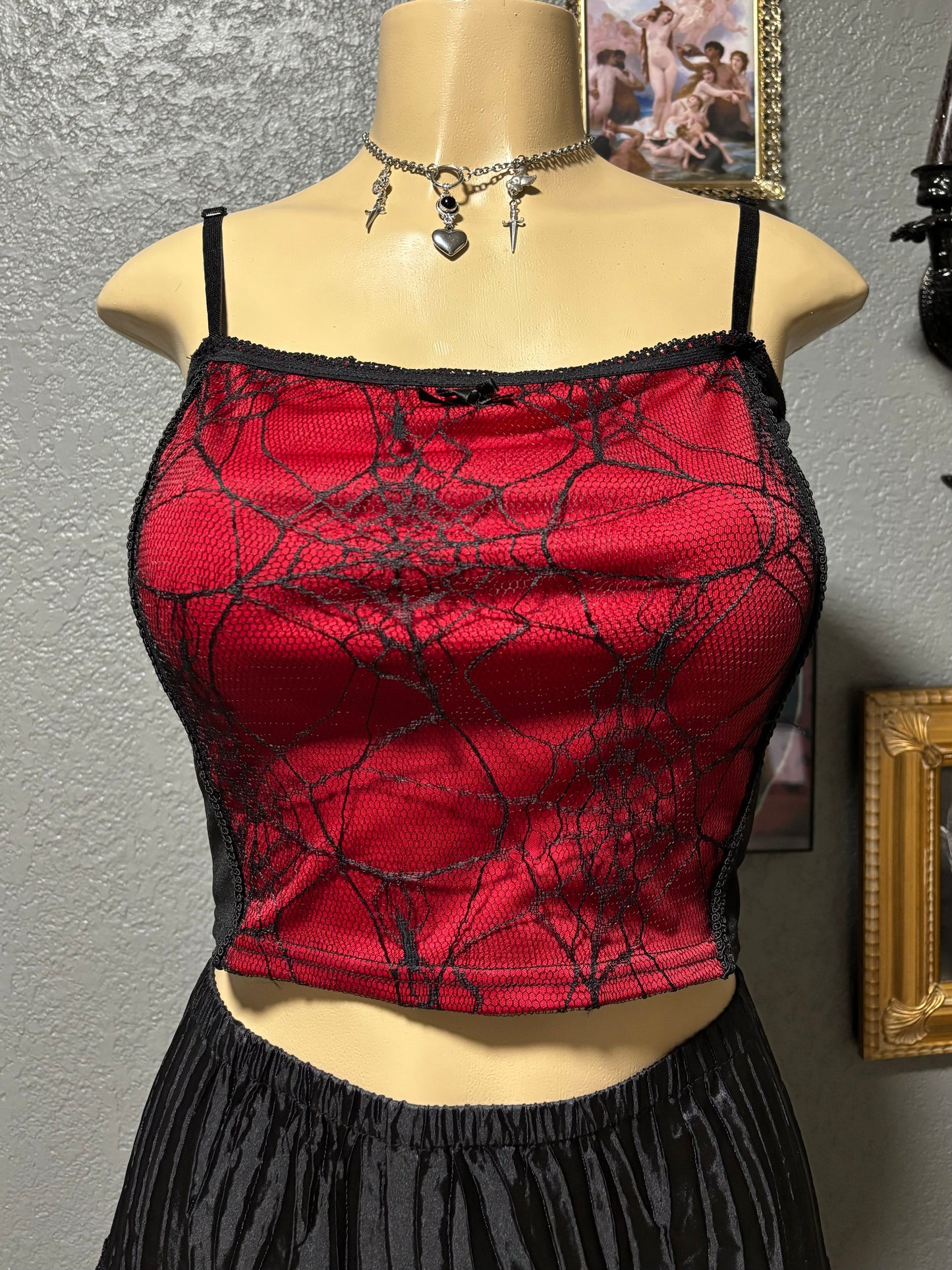 Gothic Spider Web Top M