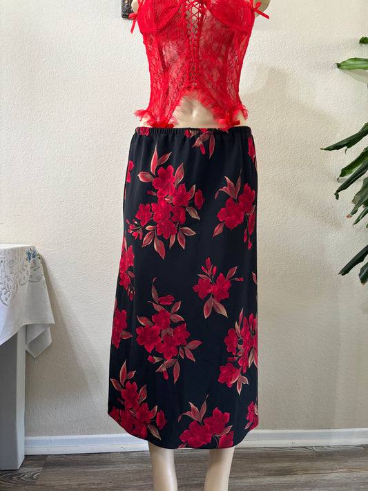 Floral Midi Skirt Medium