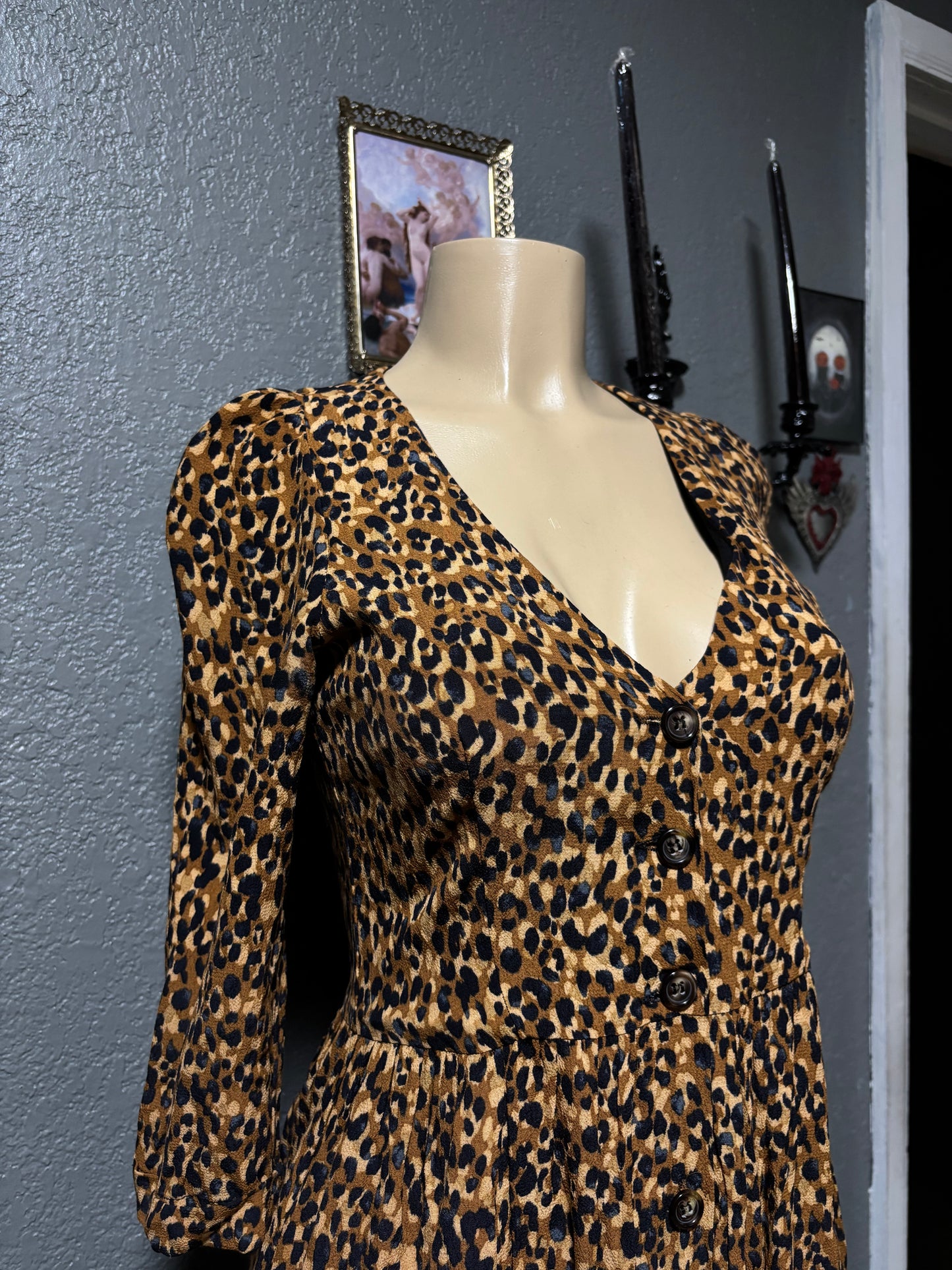 Leopard Print Dress XS