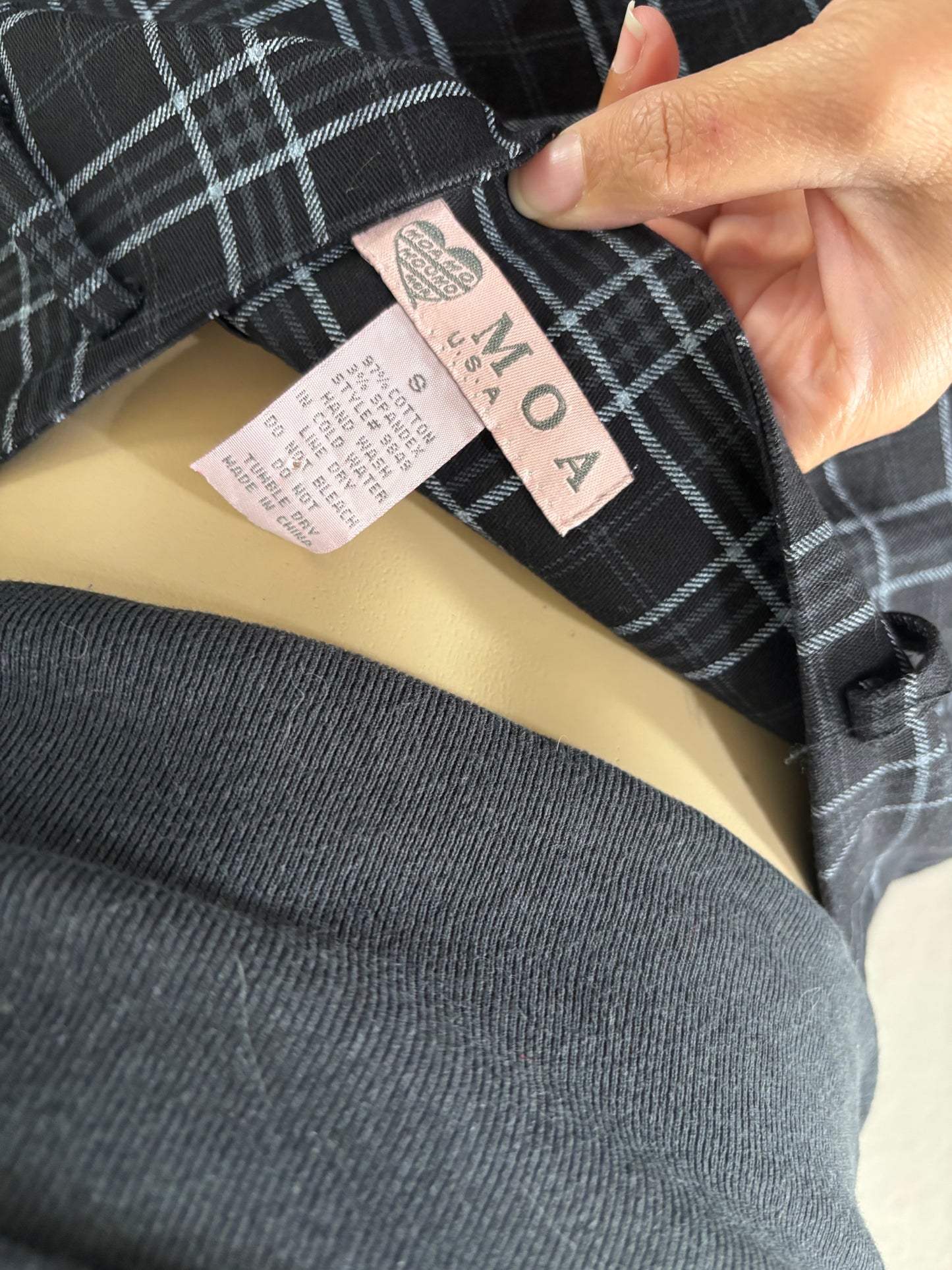 Moa Plaid Skirt Small