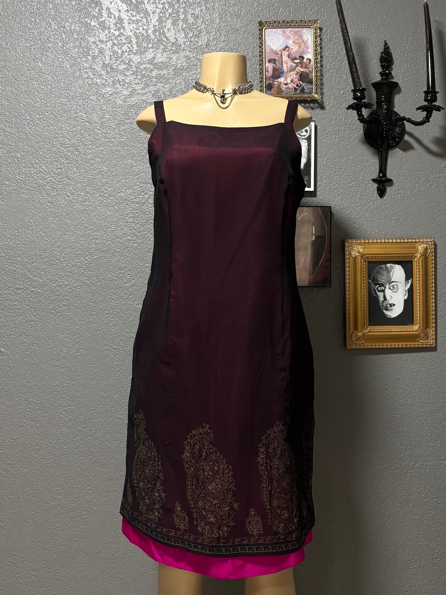 90s Silk Dress L