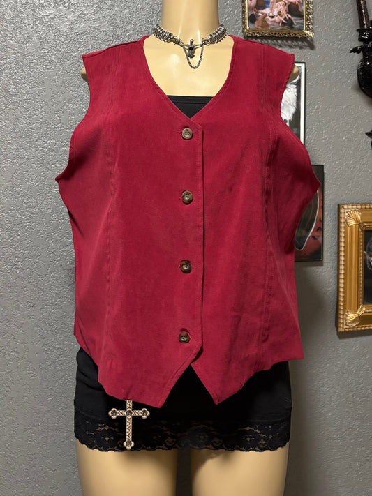 Suede Vest 1X
