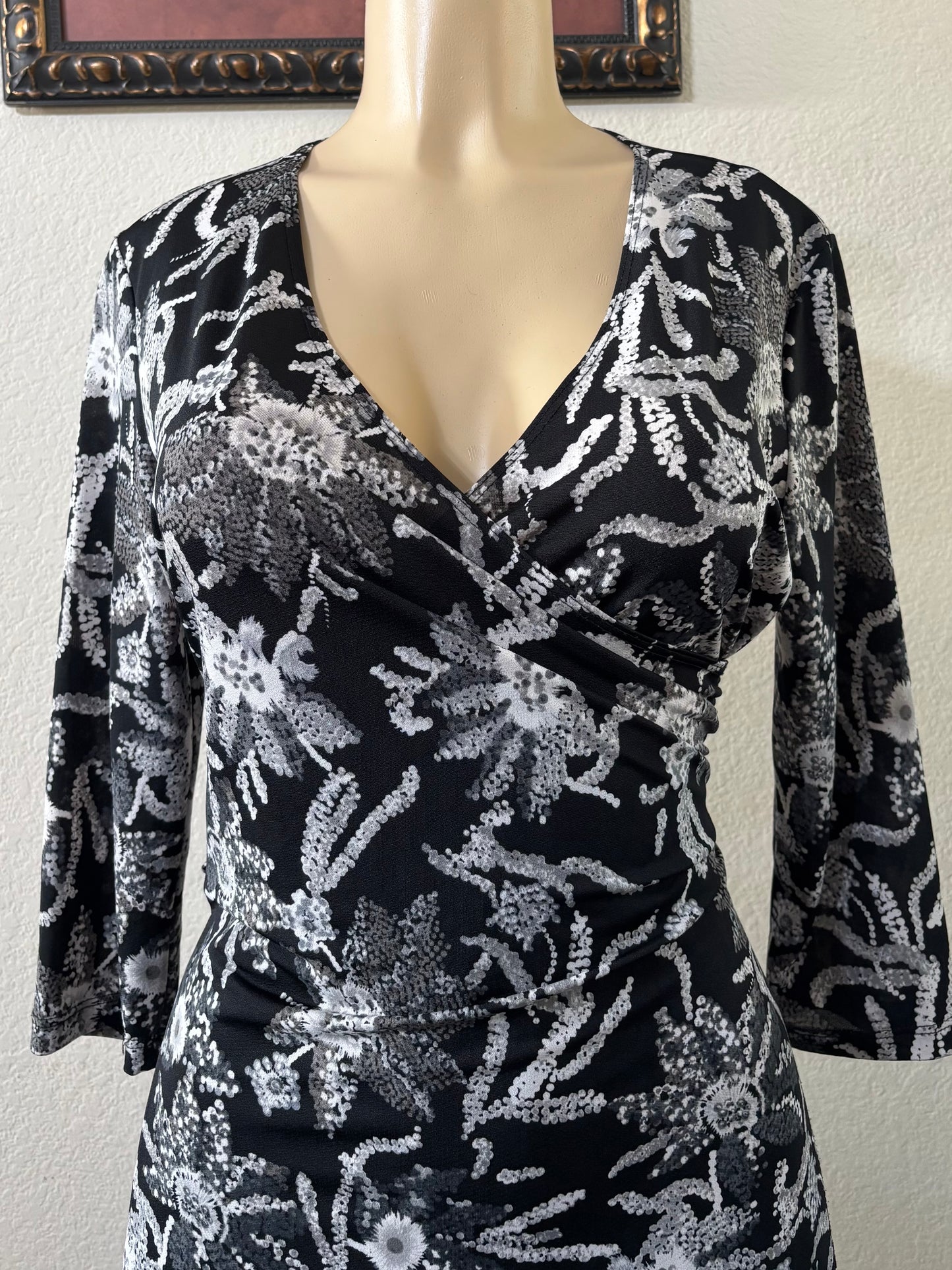 Floral Wrap Dress Size Medium