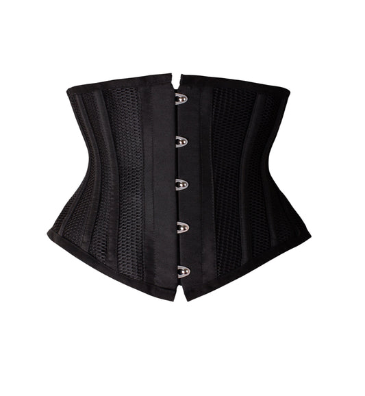 Short Torso Steel Bone Mesh Corset