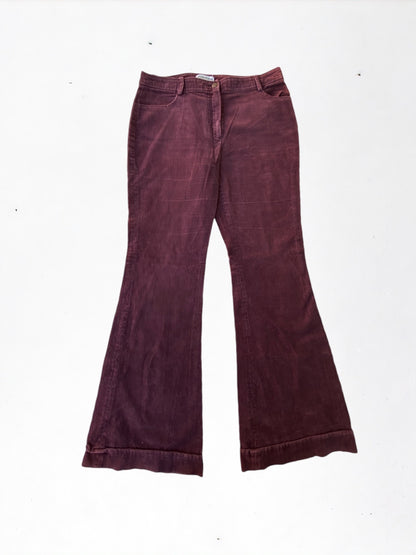 Brown Corduroy Flares Large