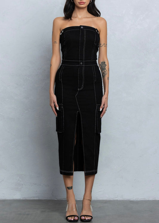 Cargo Midi Dress