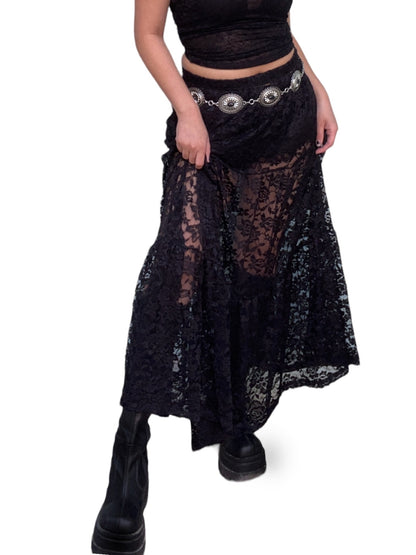 Tiered Lace Skirt