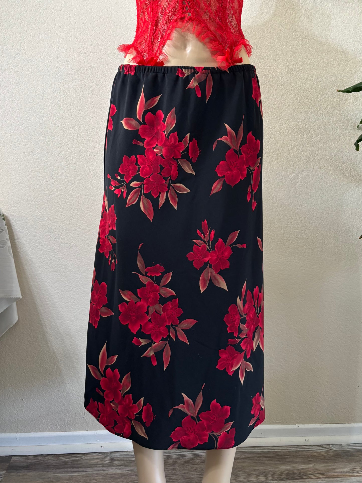 Floral Midi Skirt Medium