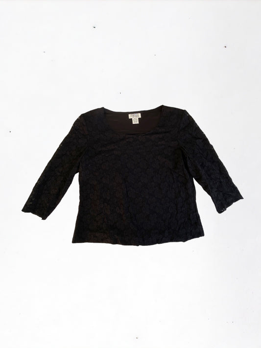 Style & Co Mid-Sleeve Top M