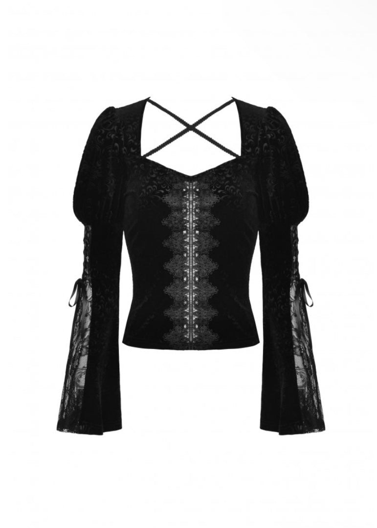 Jacquard Velvet Princess Top