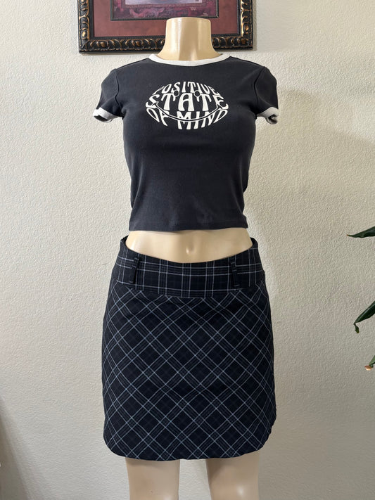 Moa Plaid Skirt Small