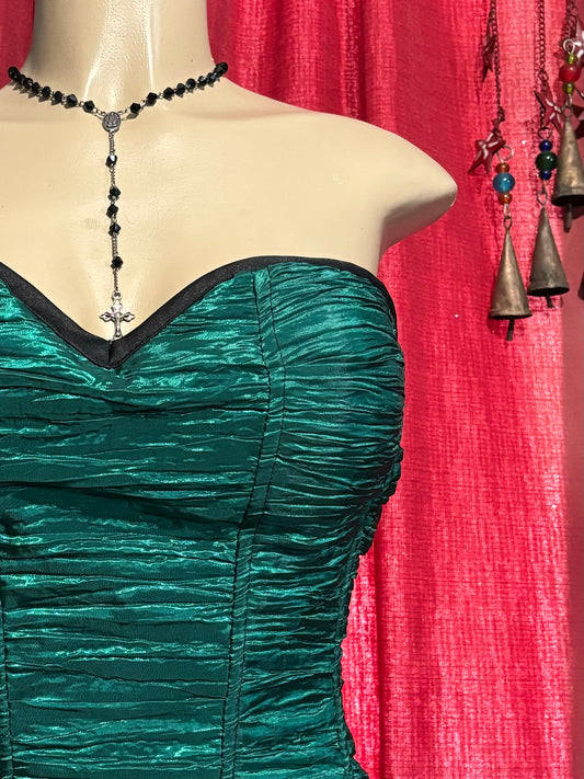 Green Corset Style Top M