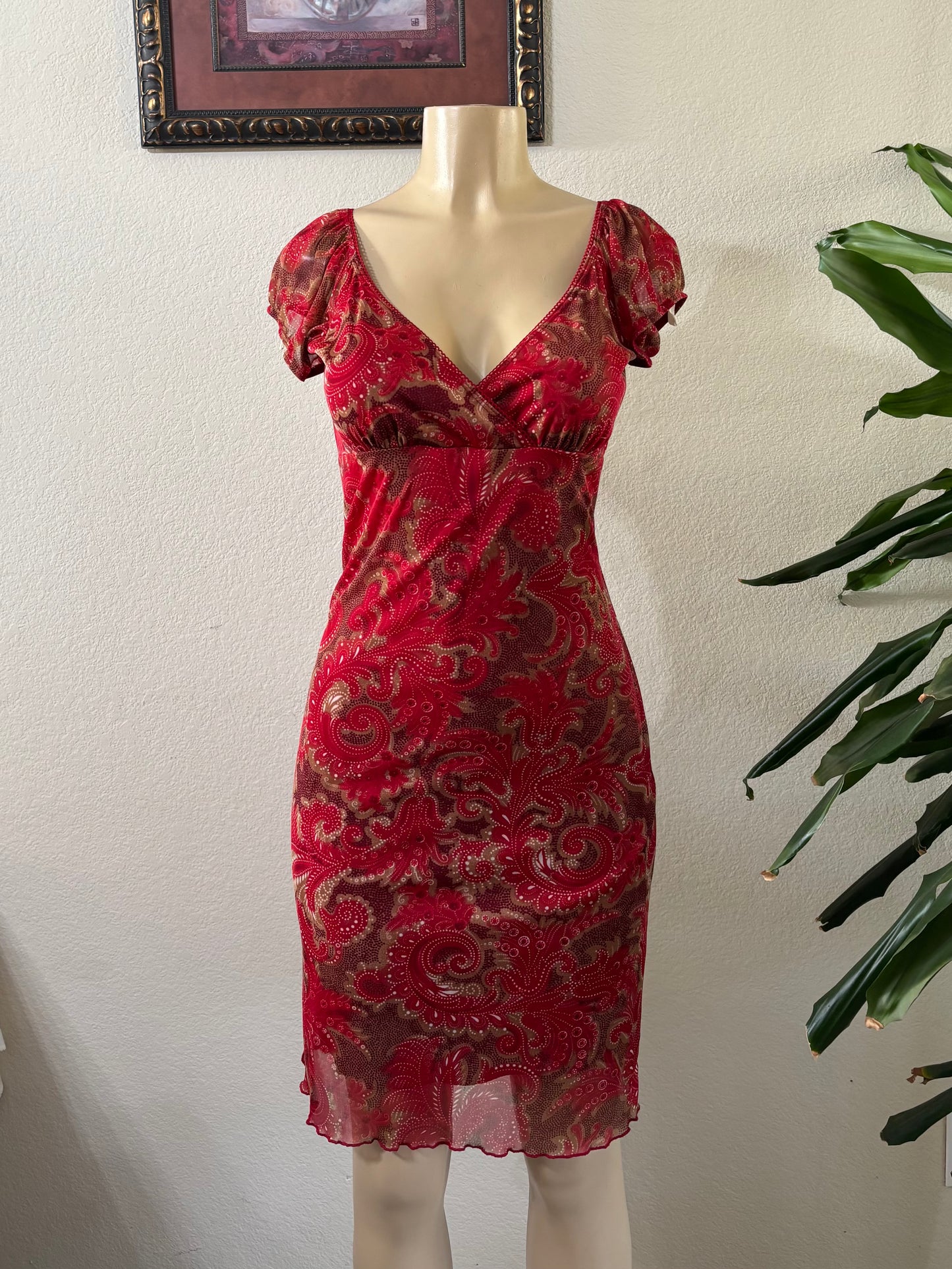 Y2k Floral Dress Large