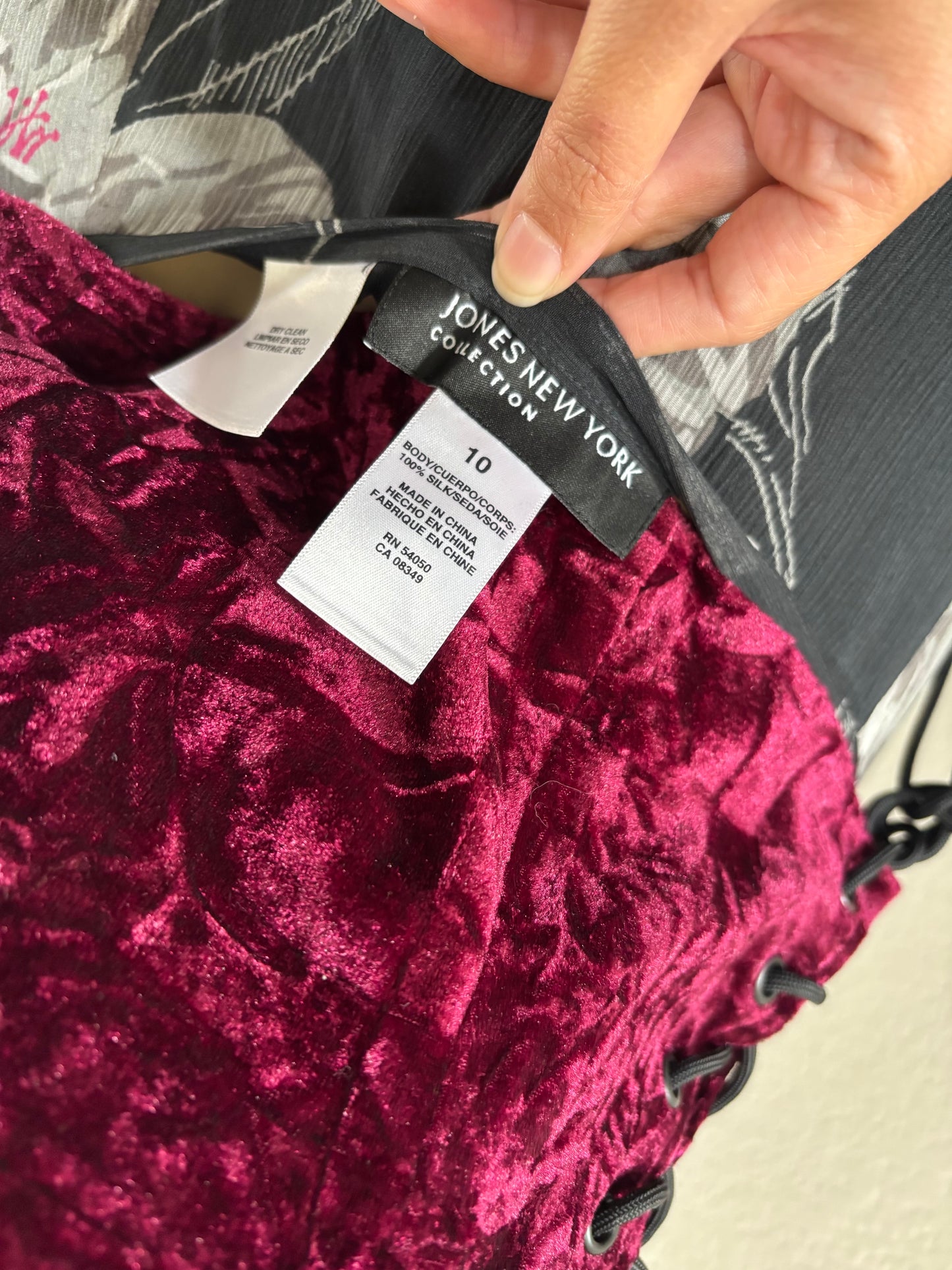 Grey Floral Skirt Size 10