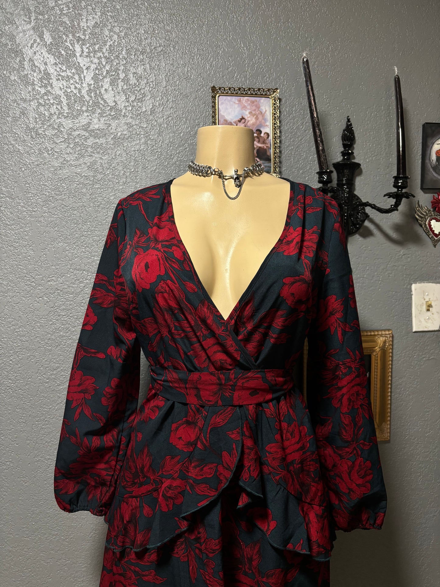 Red Rose Dress M