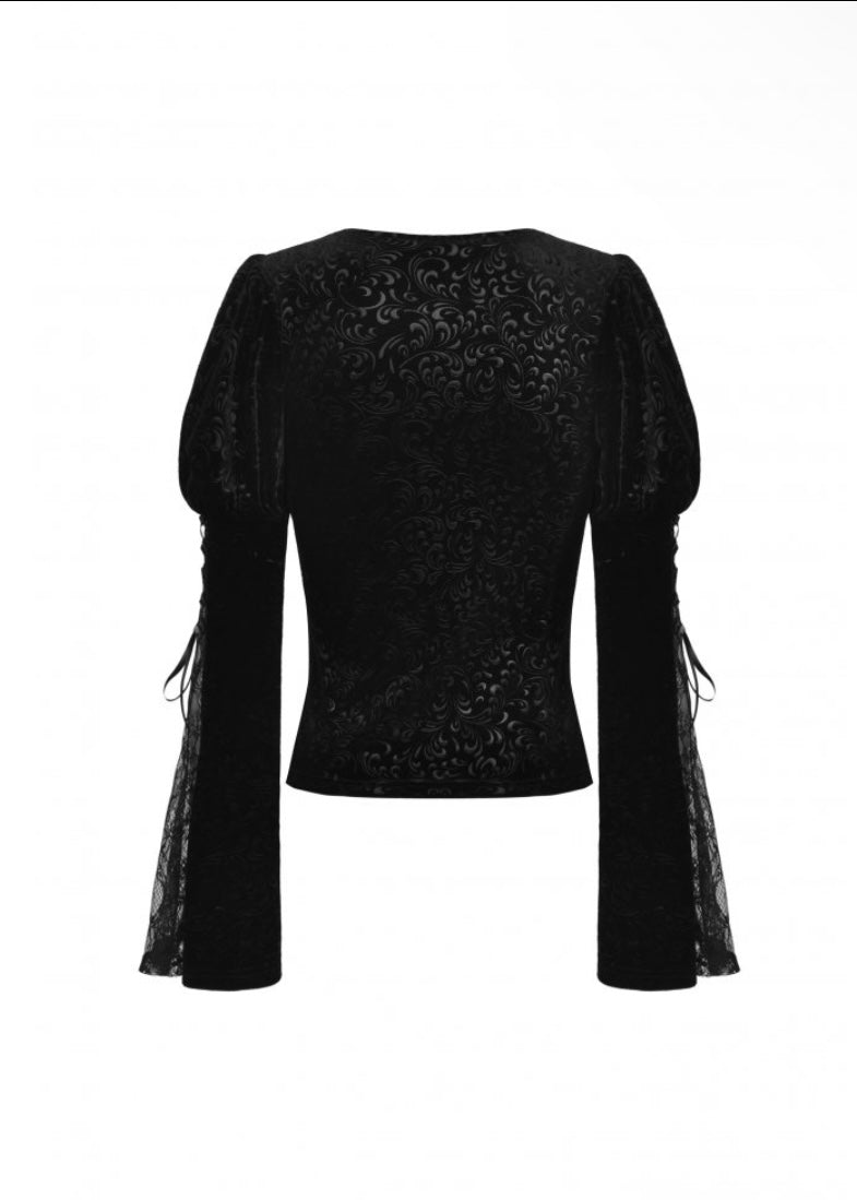 Jacquard Velvet Princess Top