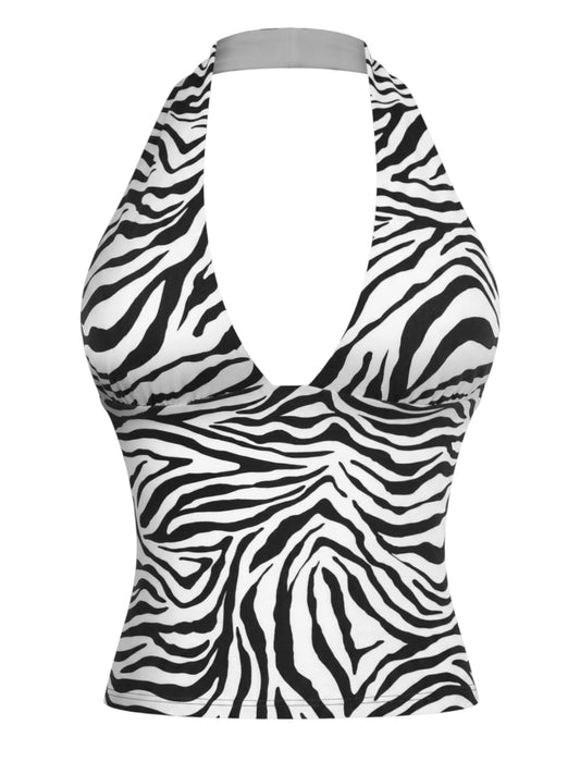 Zebra Halter top