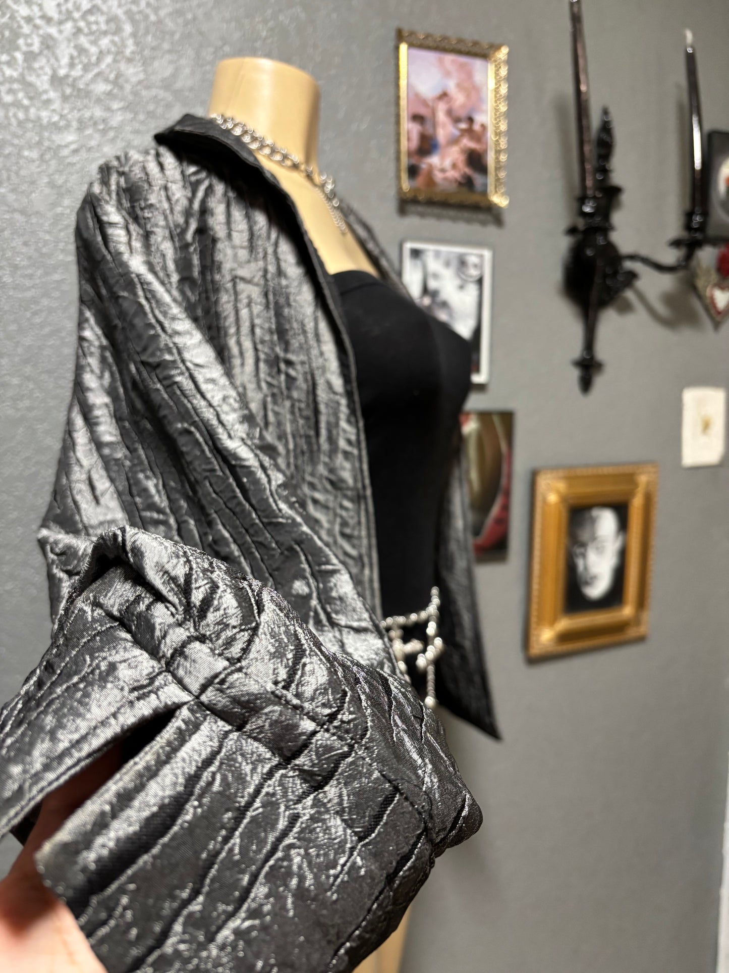 Chicos Silvery Coat Size 2