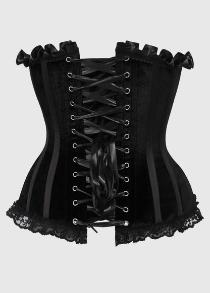 Black Velvet Steel Bone Corset