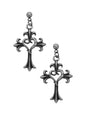 Anne Heart Cross Earrings