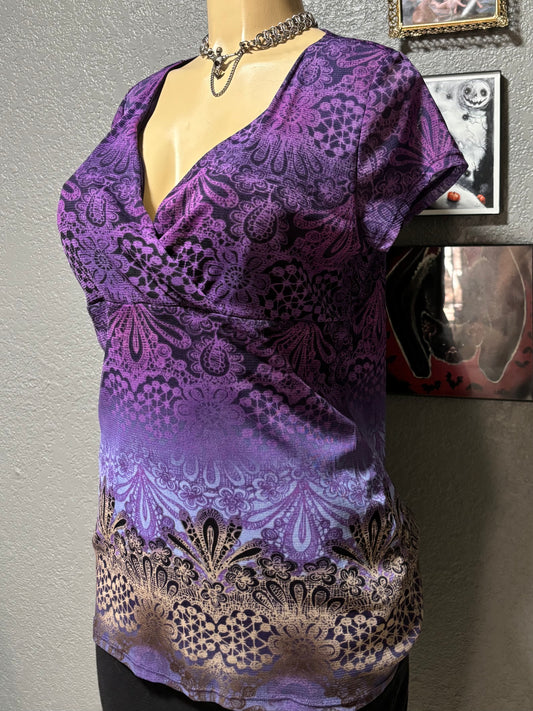 Purple Babydoll Top L