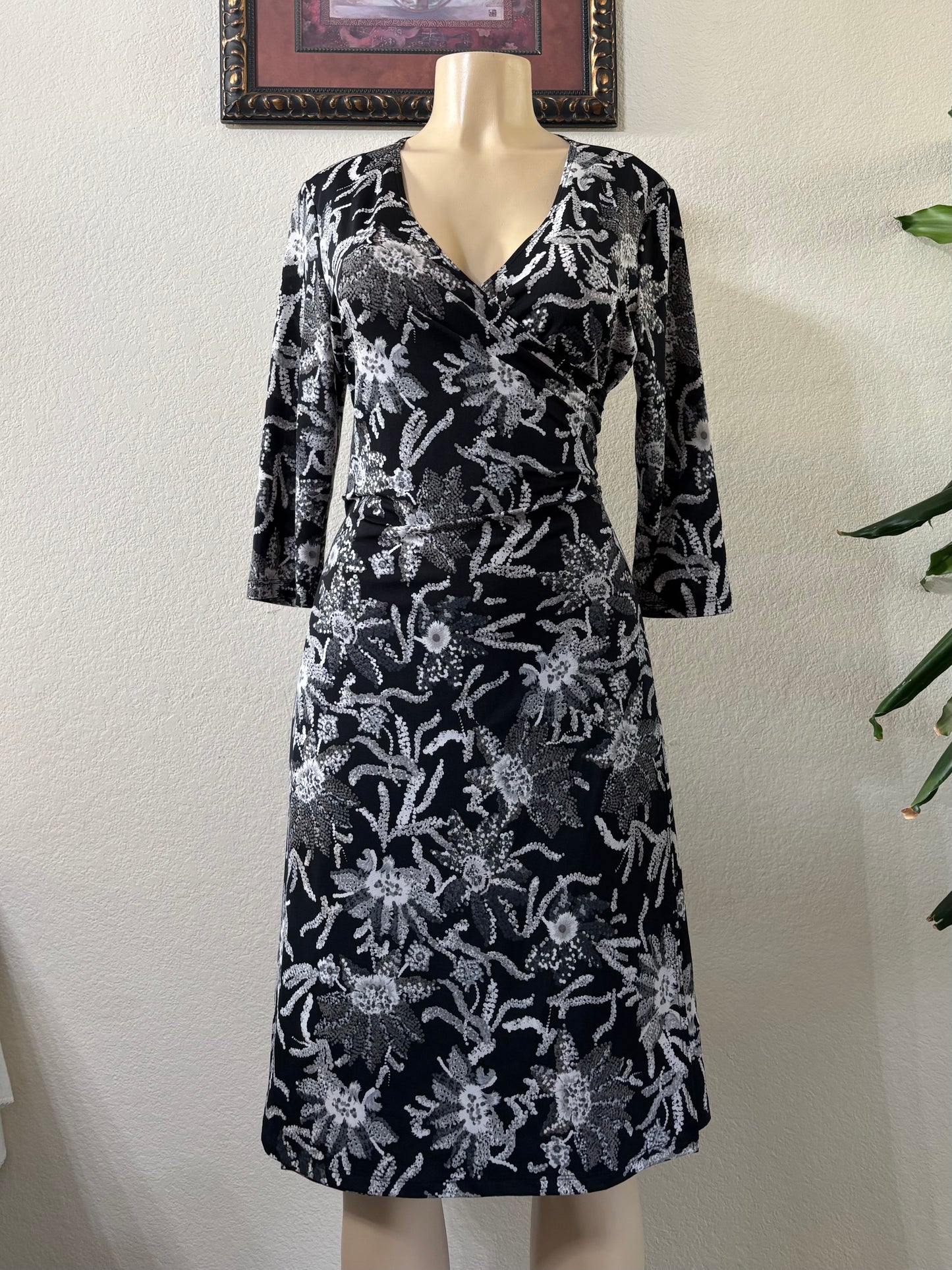 Floral Wrap Dress Size Medium