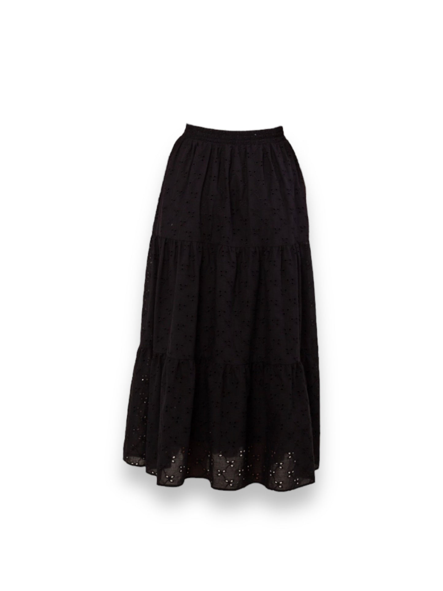 Black Flora Skirt