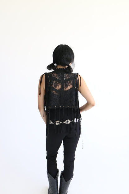 Clover Fringe Vest