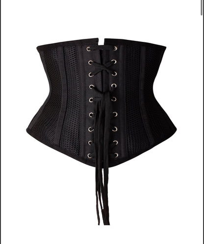 Short Torso Steel Bone Mesh Corset