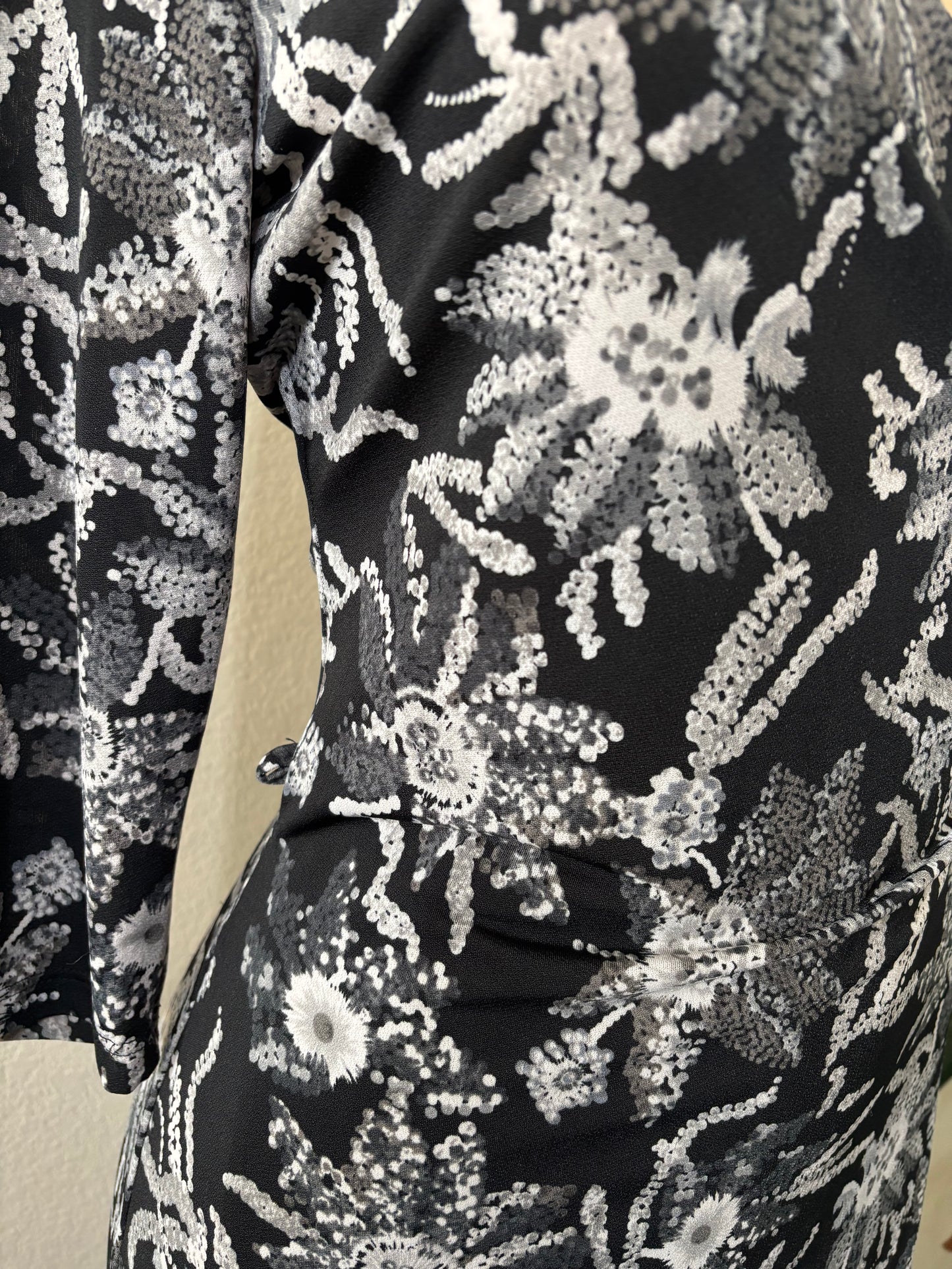 Floral Wrap Dress Size Medium
