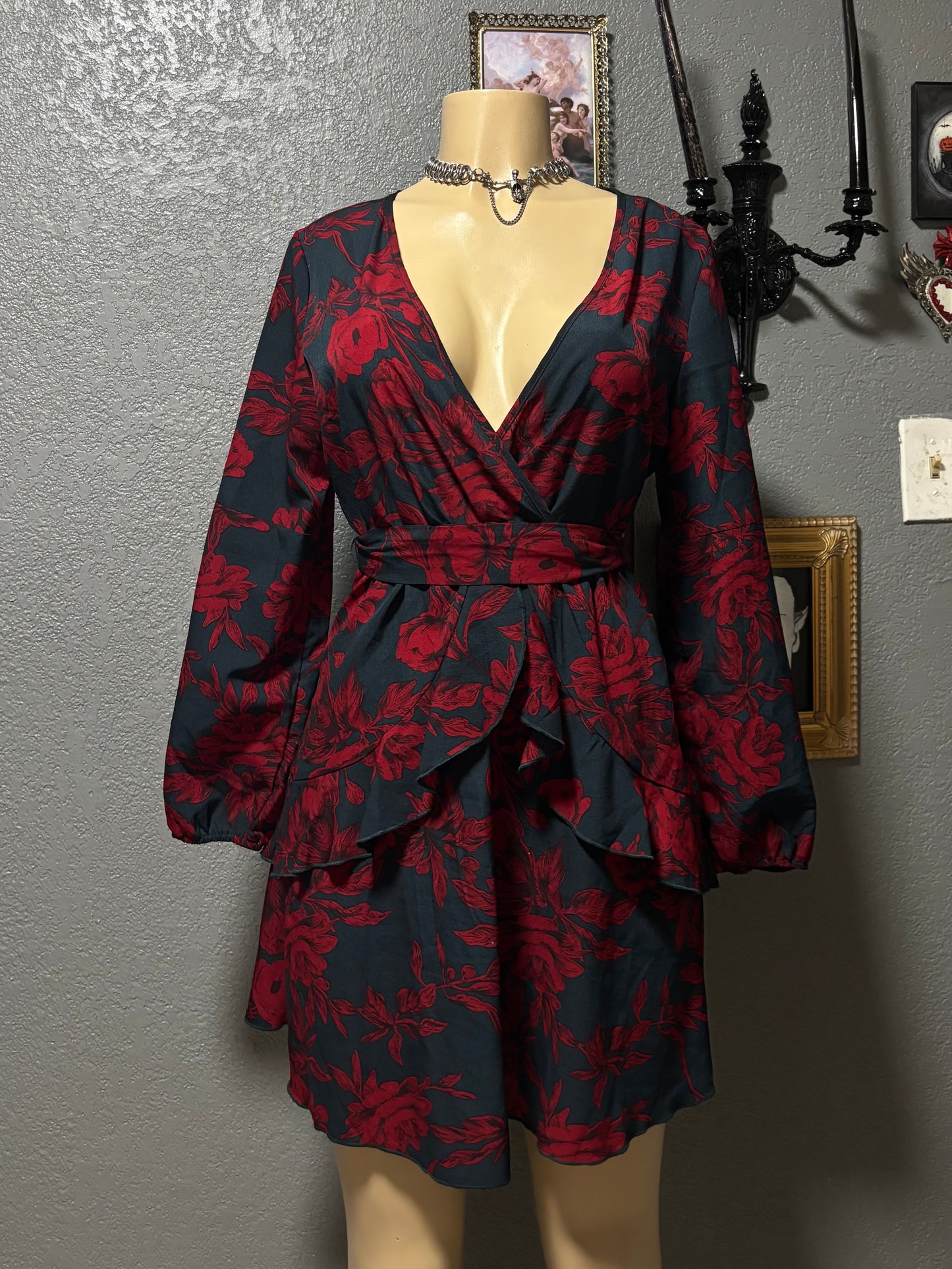 Red Rose Dress M