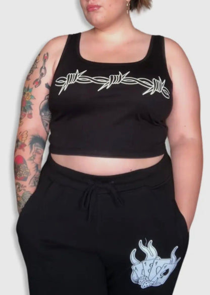 Tinta Barbed Wire Cropped Tank