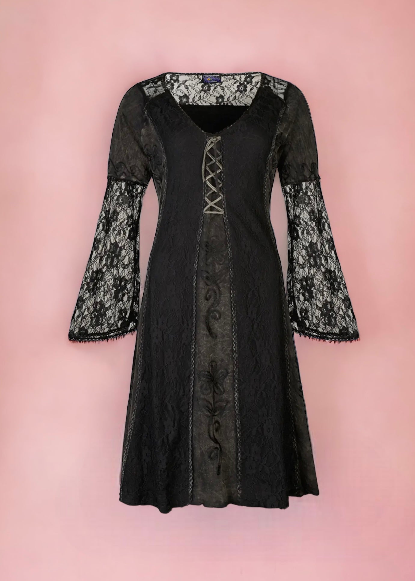 Stonewash Lace Dress