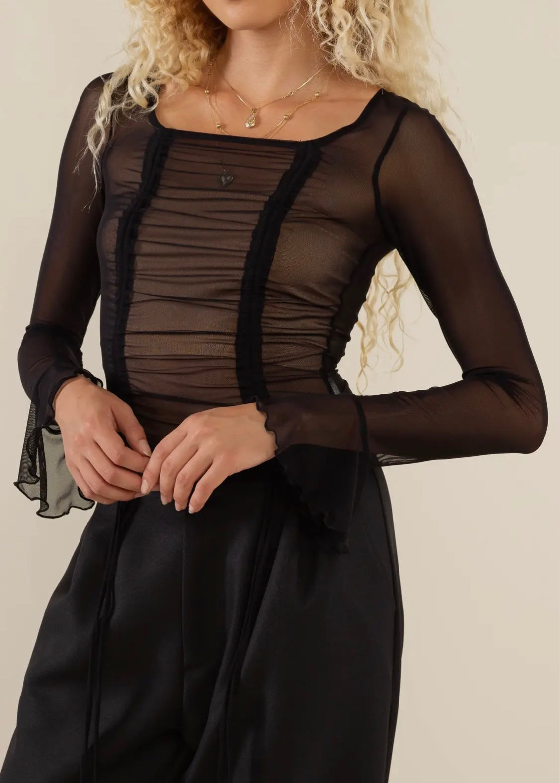 Bess Mesh Top