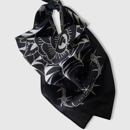 Tinta Black Rose Tattoo Bandana