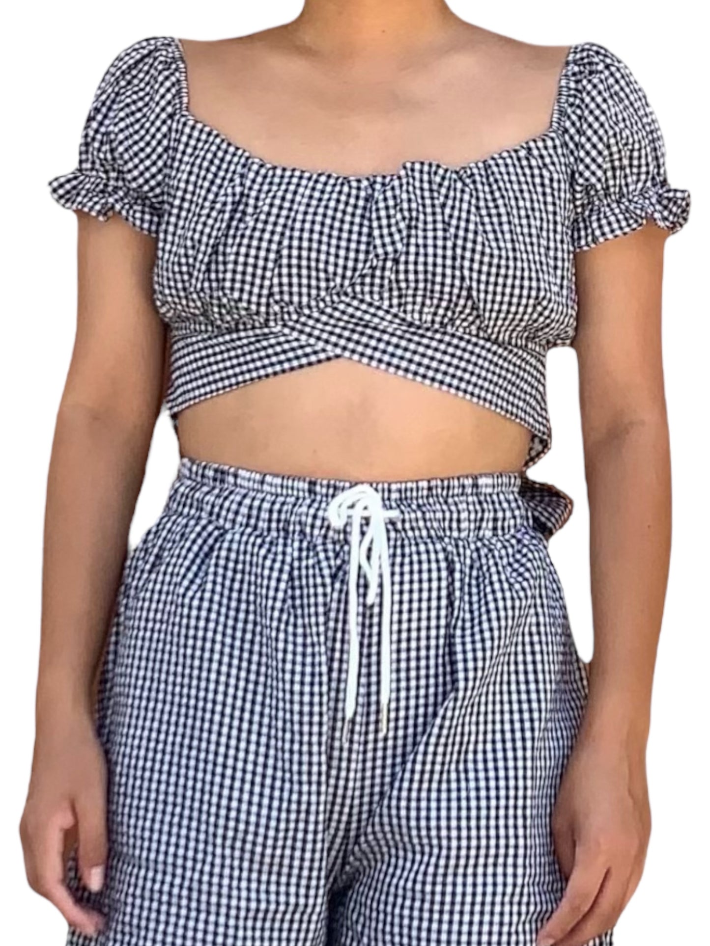 Gingham Crop Top