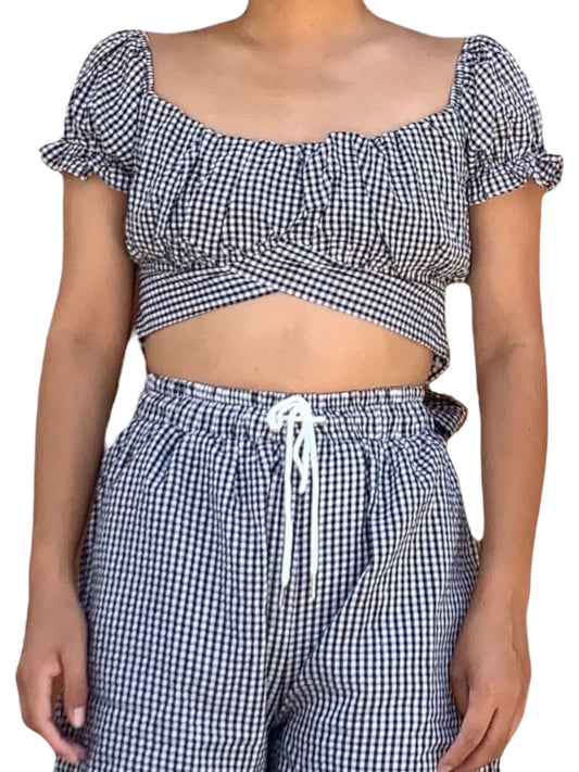 Gingham Crop Top