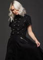 Black Goth Dress with Corset Lacing